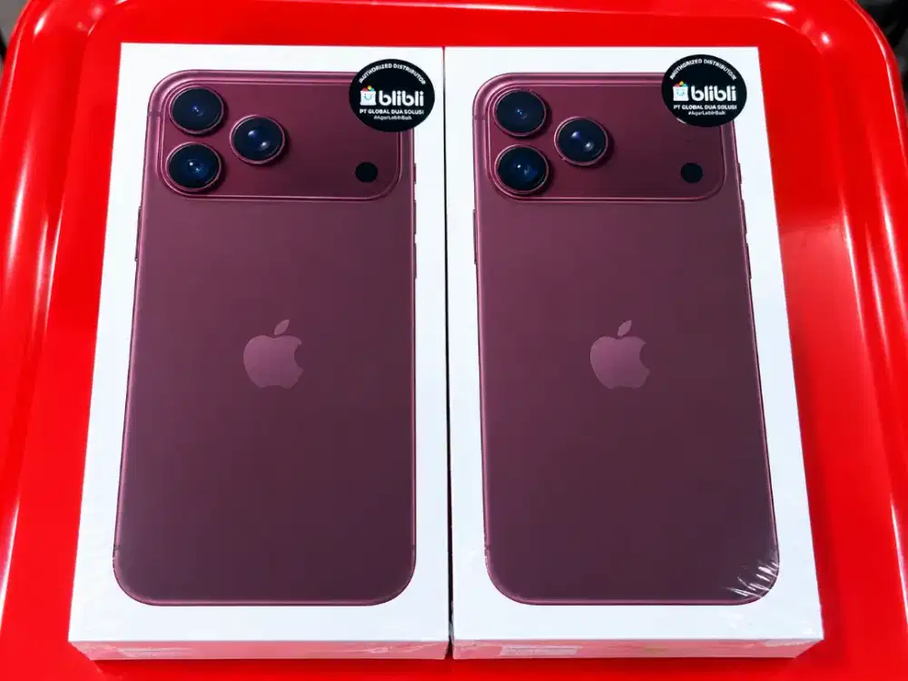 iphone 18 promax Burgundy 256 & 512 ibox new segel Harga cek inbox