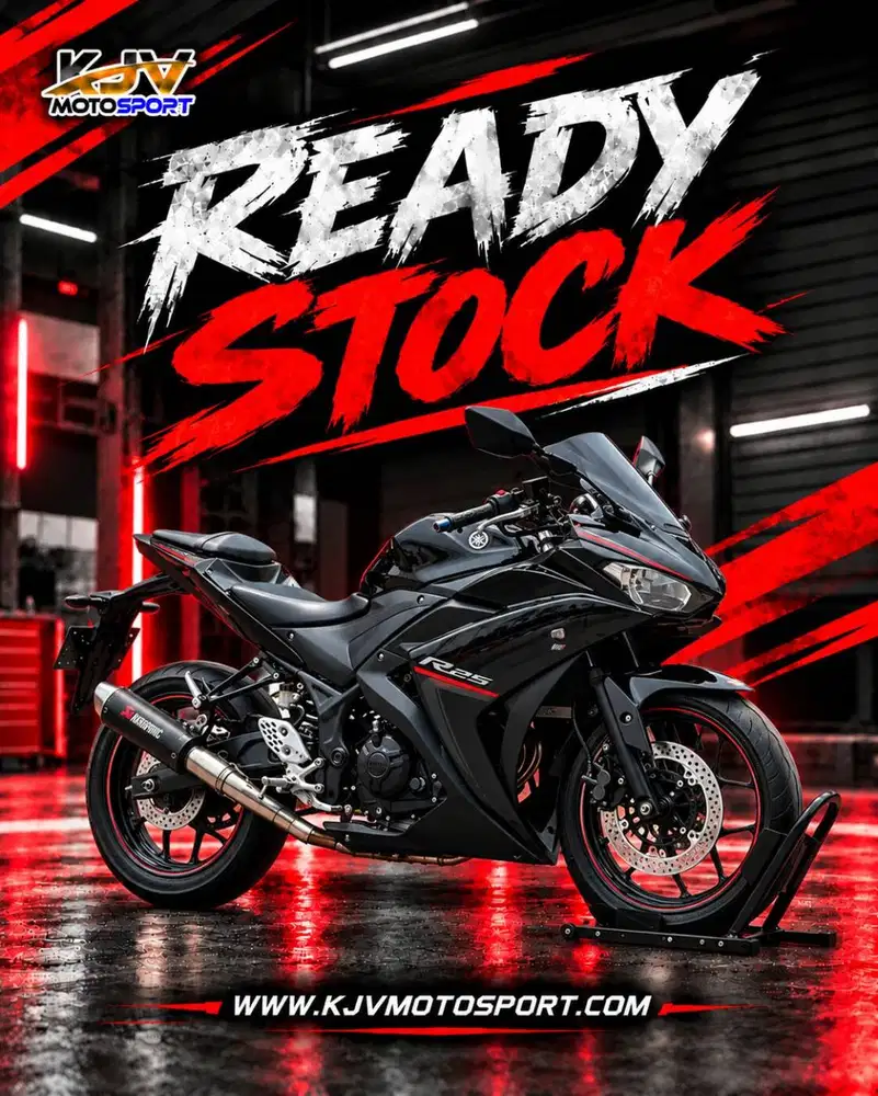YAMAHA R25 V1 BLACK 2018 KM LOW PAJAK PANJANG SUPER GRESS