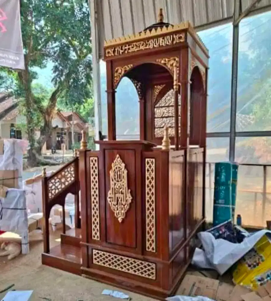 Jual mimbar masjid tangga