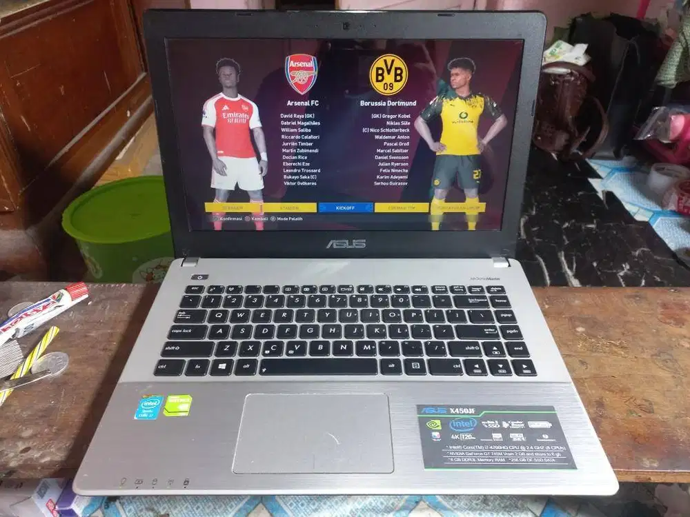 ASUS X450J i7 (8CPU) NVIDIA RAM 8 GB SSD 256 GB FULLGAMING