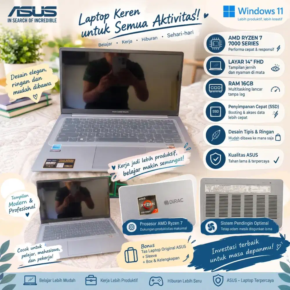 Di JUAL Laptop Assus Expertbook PM1403 CDA.