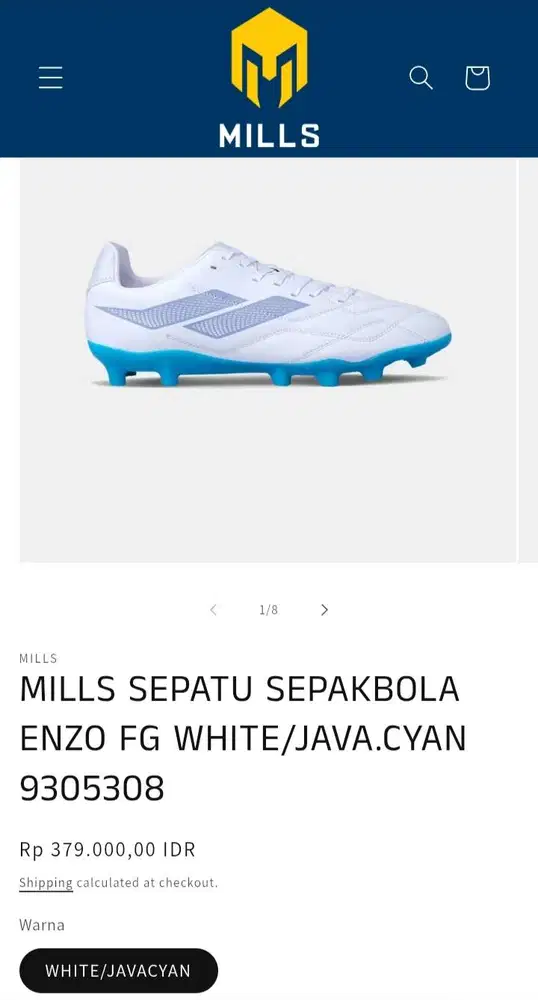 Dijual Sepatu Sepak Bola Original Mills Enzo FG