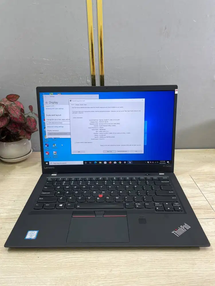 LAPTOP LENOVO X1 CARBON i7 GEN6 8/256 LAYAR 14 INCH *ET