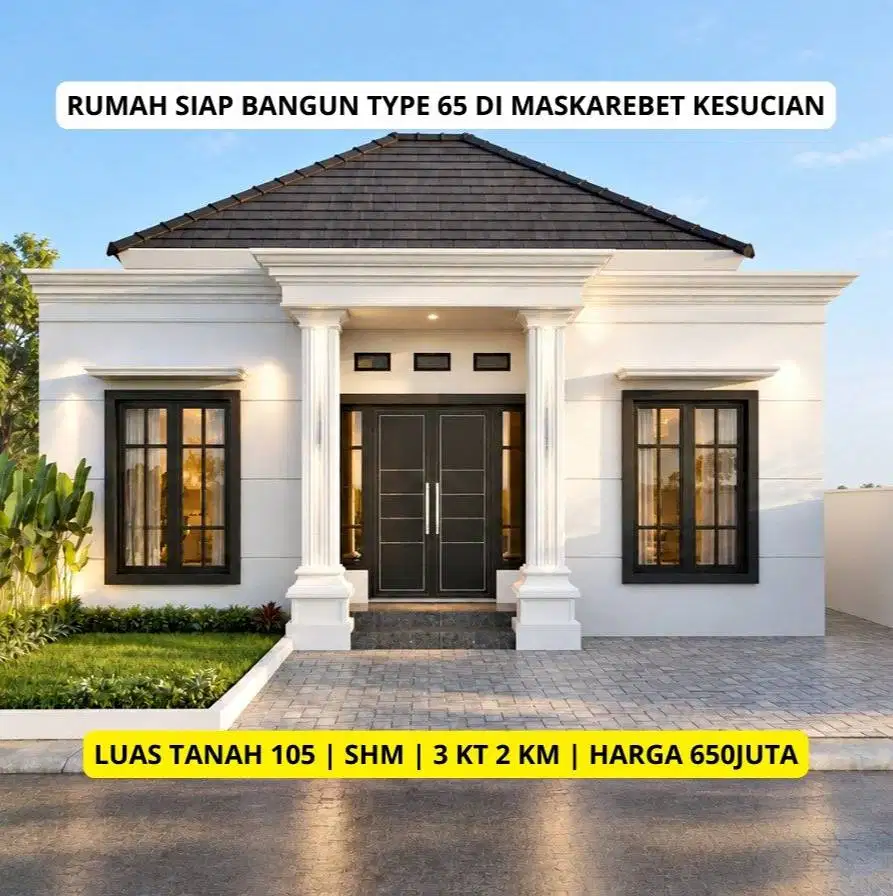 rumah 1 lantai dekat kampus UT Palembang