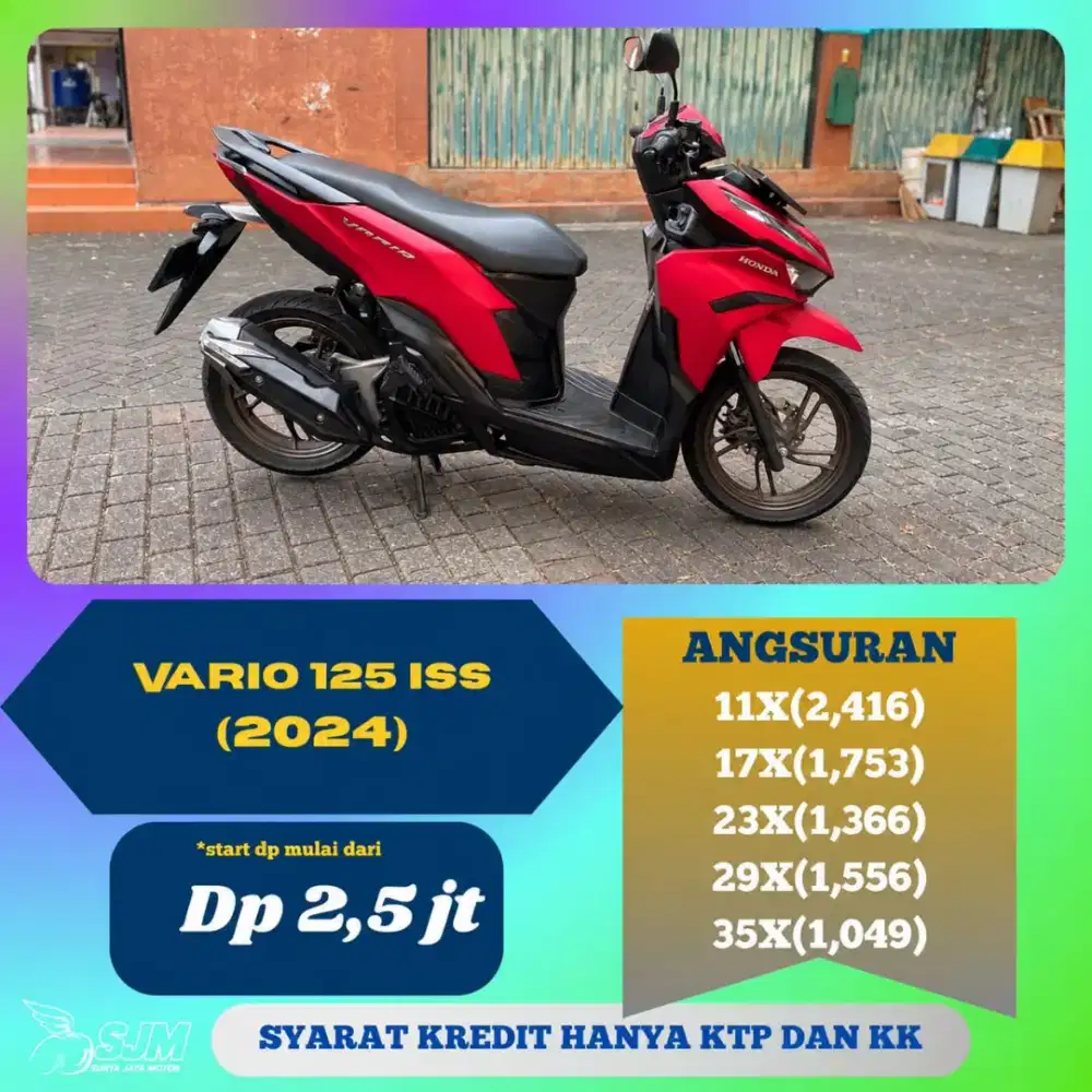 HONDA VARIO 125 CBS ISS 2024 SIAP PAKAI