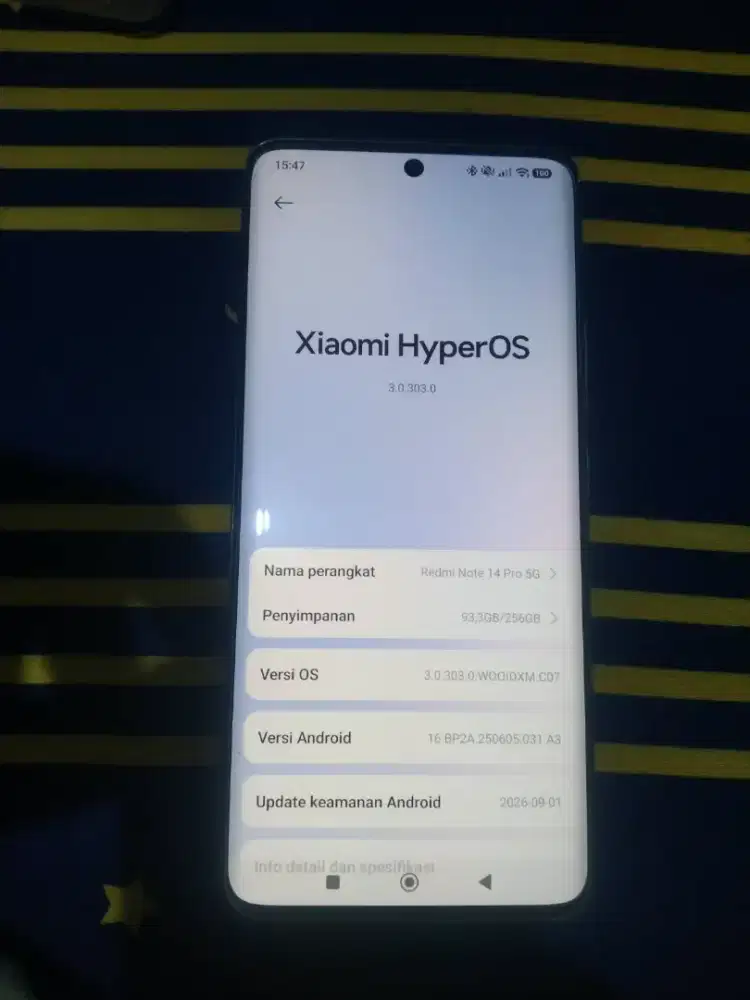 Xiaomi Redmi Note 14 Pro 5G Ram 8/256 Fullset Mulus Barter Tt