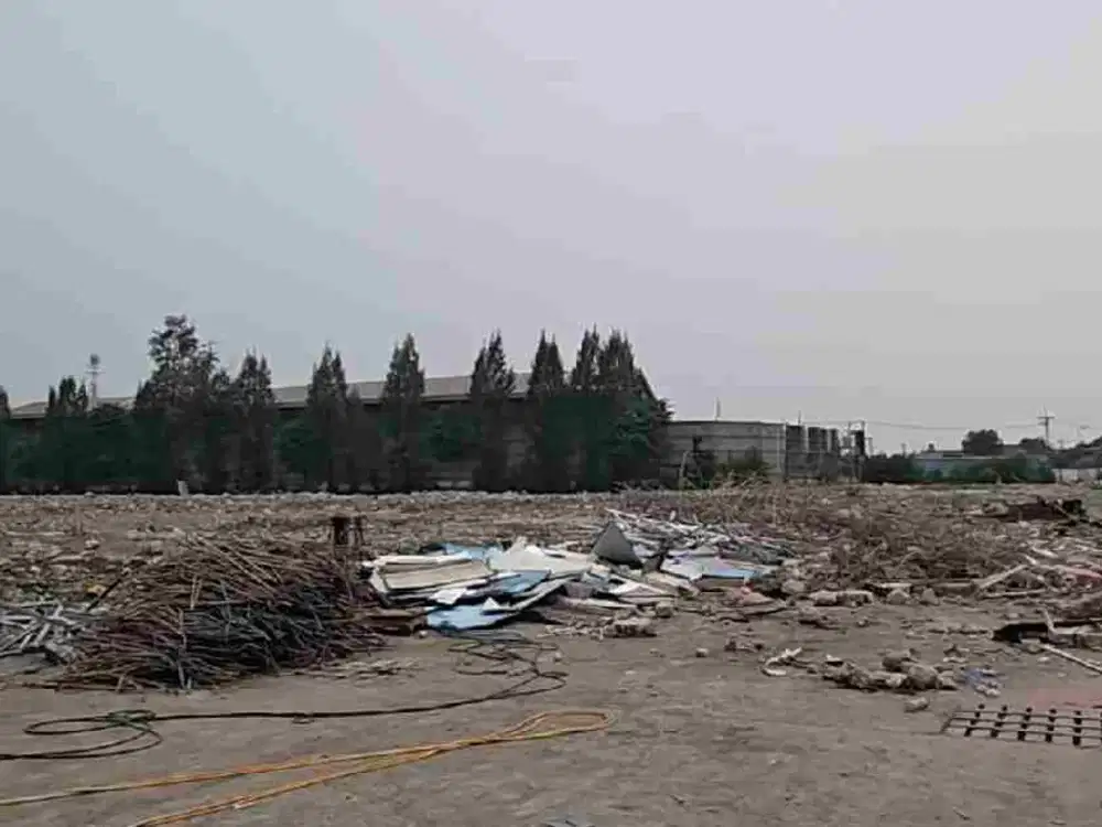 Tanah ex pabrik di taman sepanjang bisa untuk industri gudang akses container
