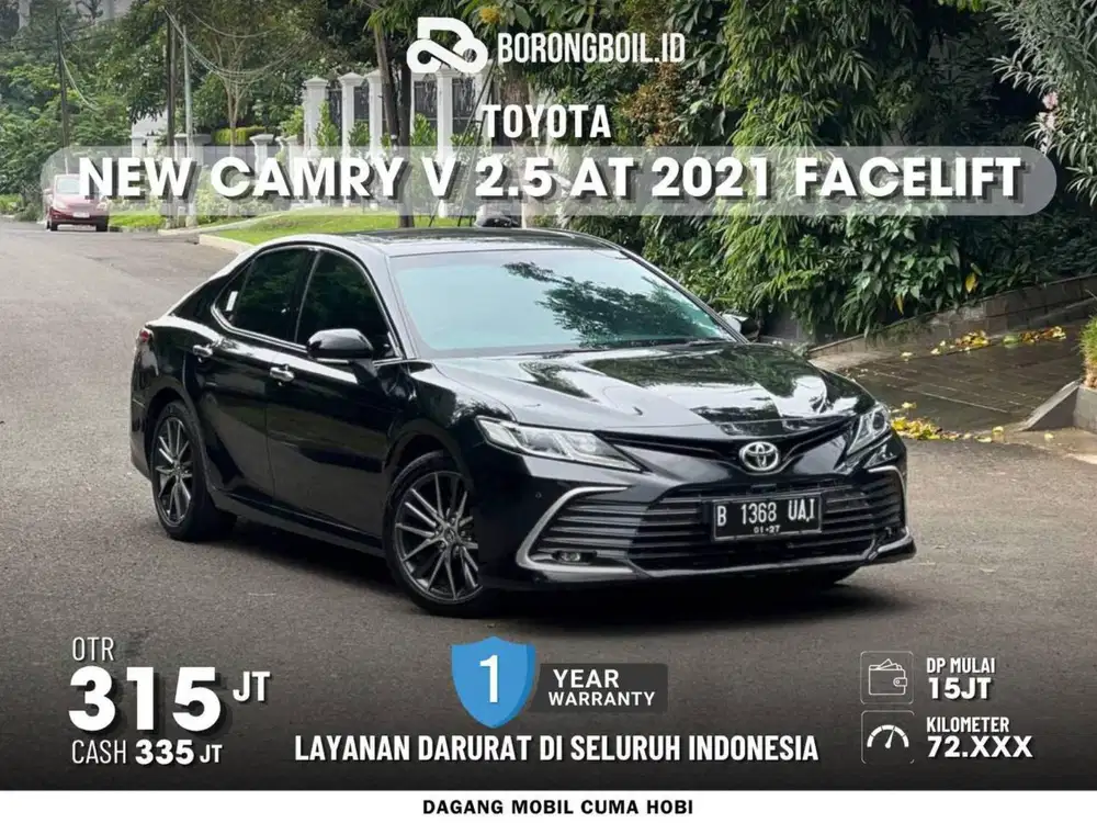 FACELIFT | TOYOTA CAMRY V 2.5 AT 2021 HITAM