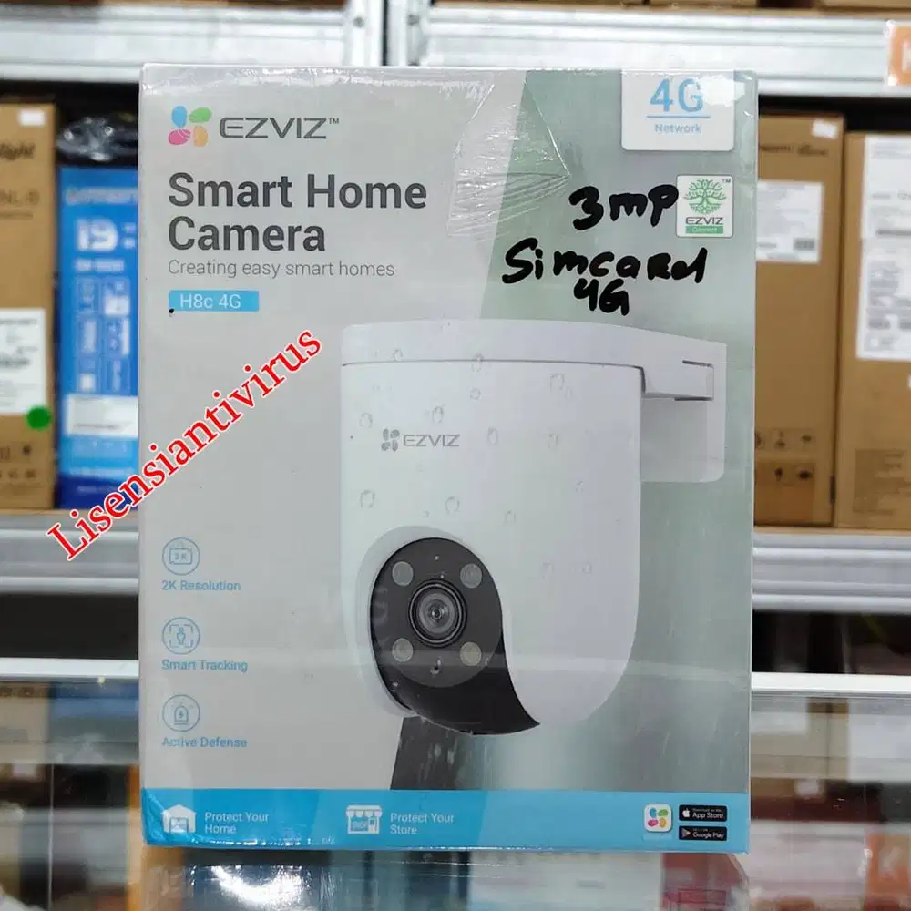 IPCCTV Ezviz H8c 4G 2K Sim Card Connectivity Smart Home Pan & Tilt IP