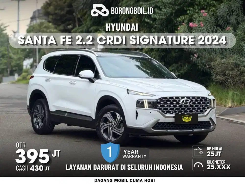 KM25rb HYUNDAI SANTA FE 2.2 CRDi DIESEL SIGNATURE AT 2024 PUTIH