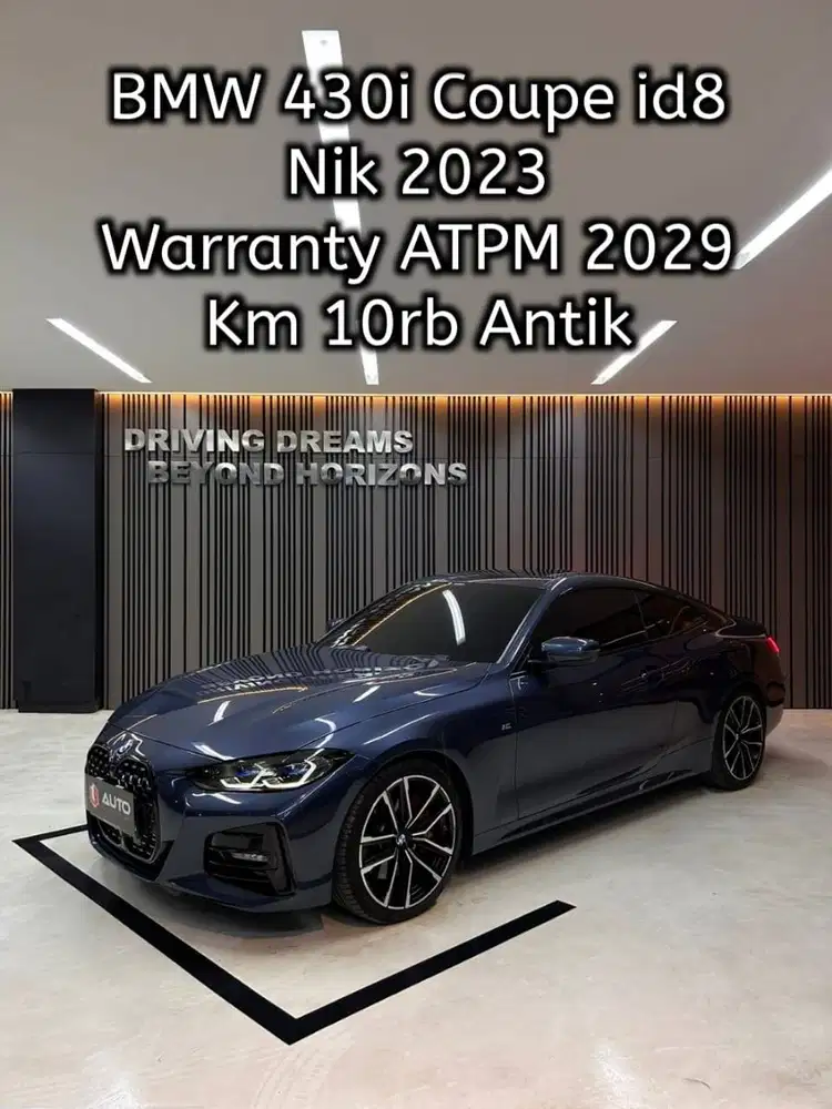 BMW 430i Coupe 2024 Biru id-8 Km10rb i-drive8 Nik 2023 B1711BAJ