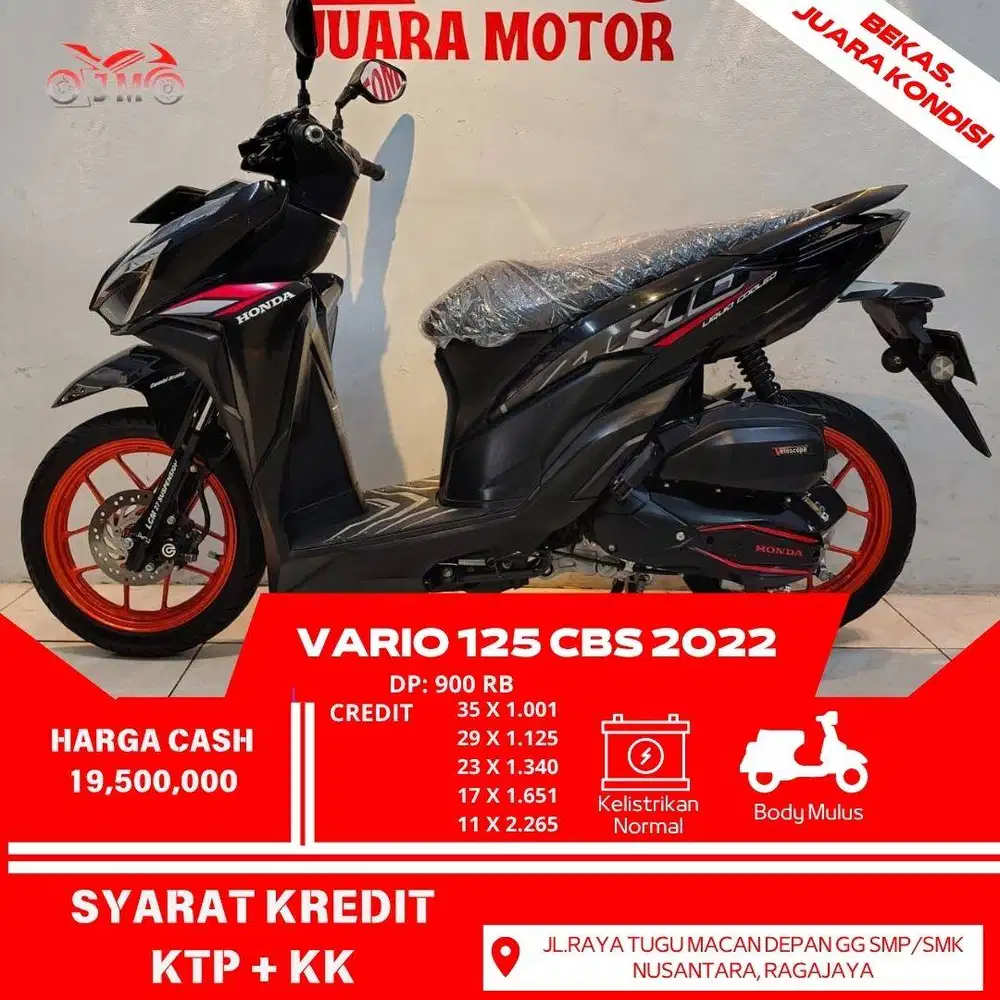 VARIO 125 CBS 2022 PAJAK AKTIF PAJAK PANJANG UNIT SIAP PAKAI