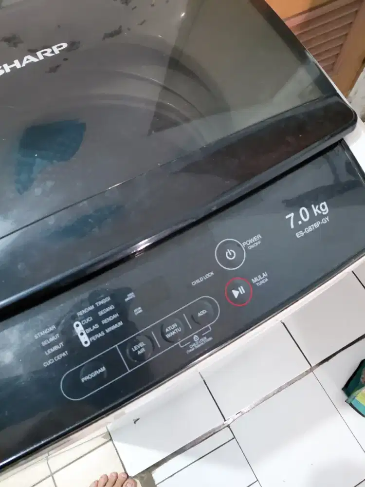 Mesin cuci Sharp es-g876p-gy (7.0 Kg)