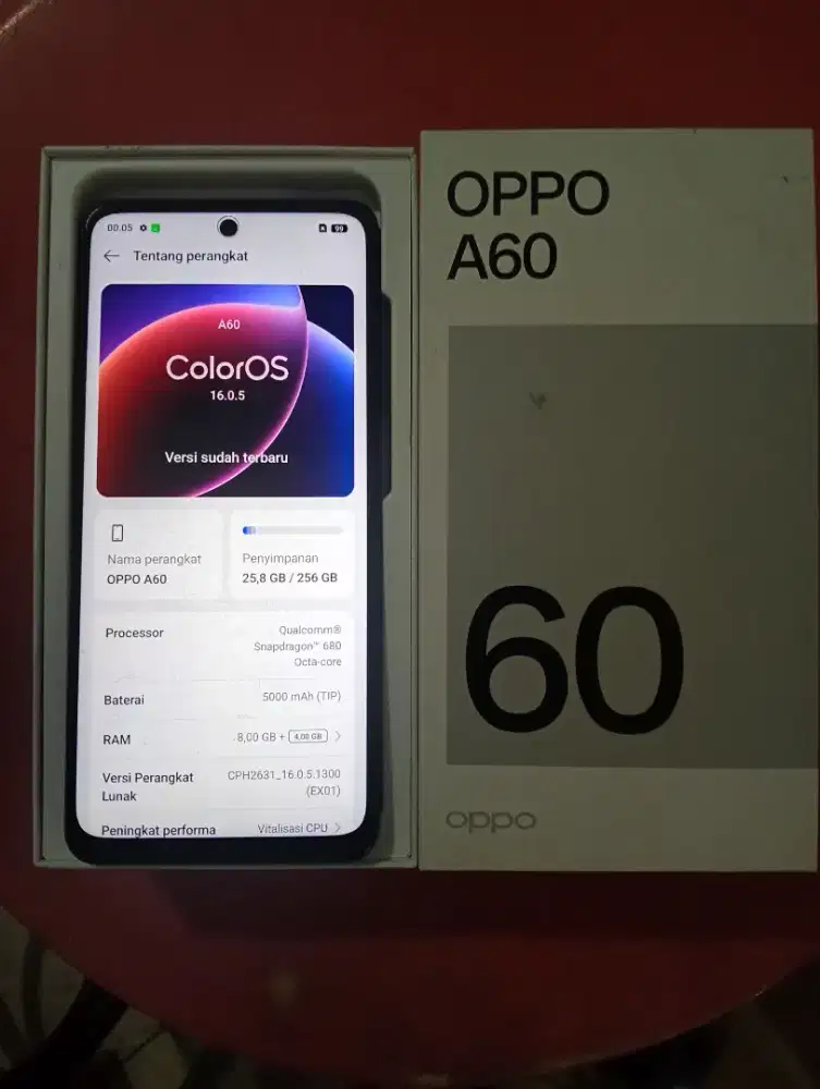 Murah hp Oppo A60 8/256 lkp mulus normal