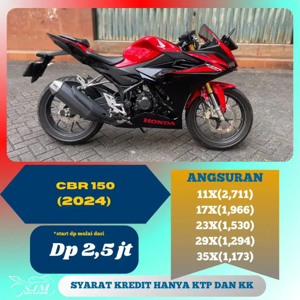 HONDA CBR 150R 2024 KM 5K ASLI