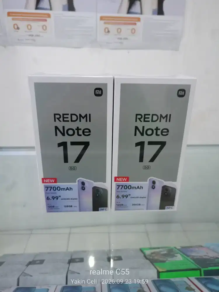 Redmi Note 17 5G 6/128 GB AMOLED 50 MP Batre 7700 mAh Garansi Resmi