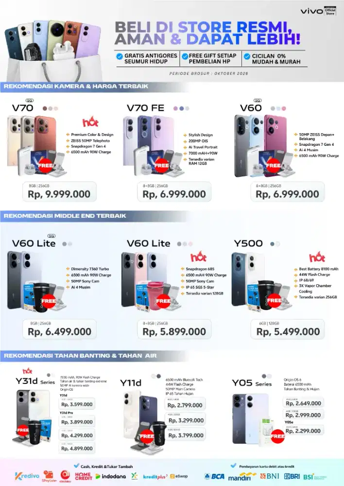 Vivo Promo HP Vivo Lubuklinggau - Syarat Cukup KTP, Proses cepat