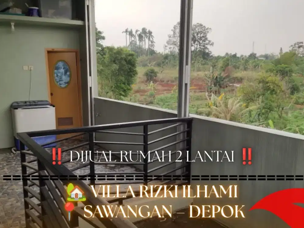 Dijual Rumah 2 Lantai di Villa Rizki Ilhami, Cluster Arafah – Sawangan, Depok
