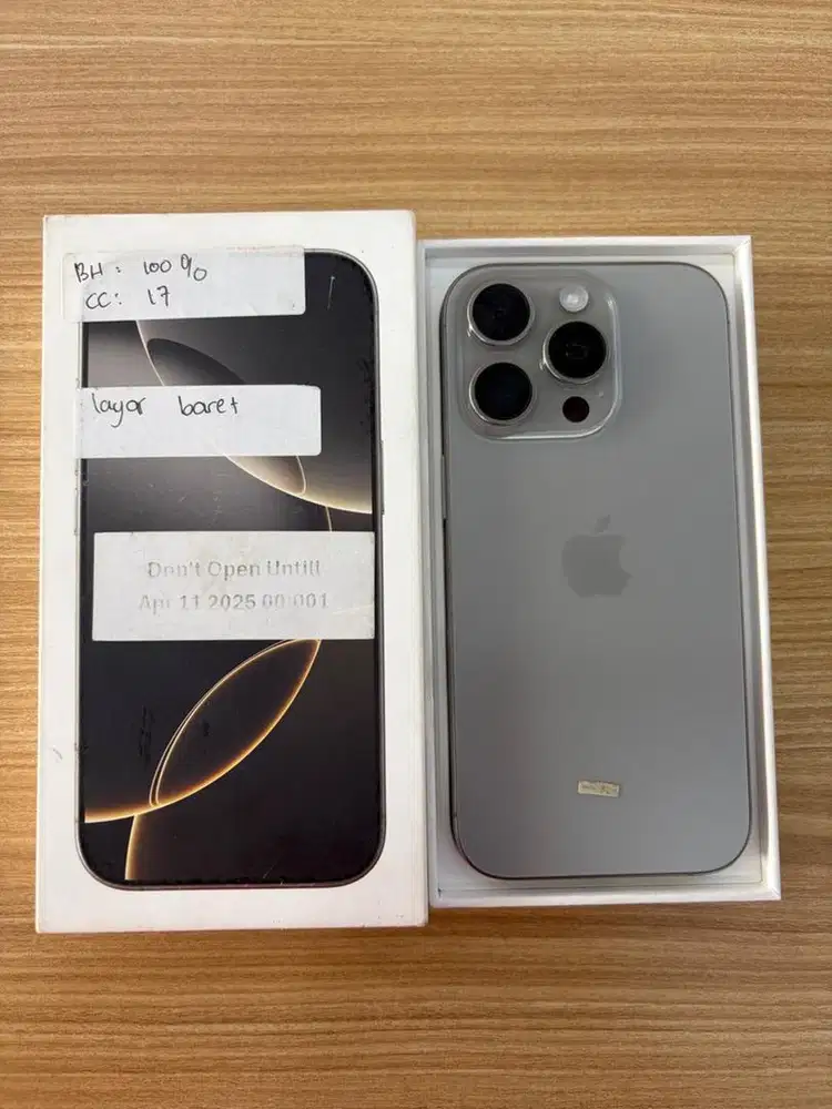 Iphone 16 Pro 256GB Ex Demolife Garansi Resmi Indonesia