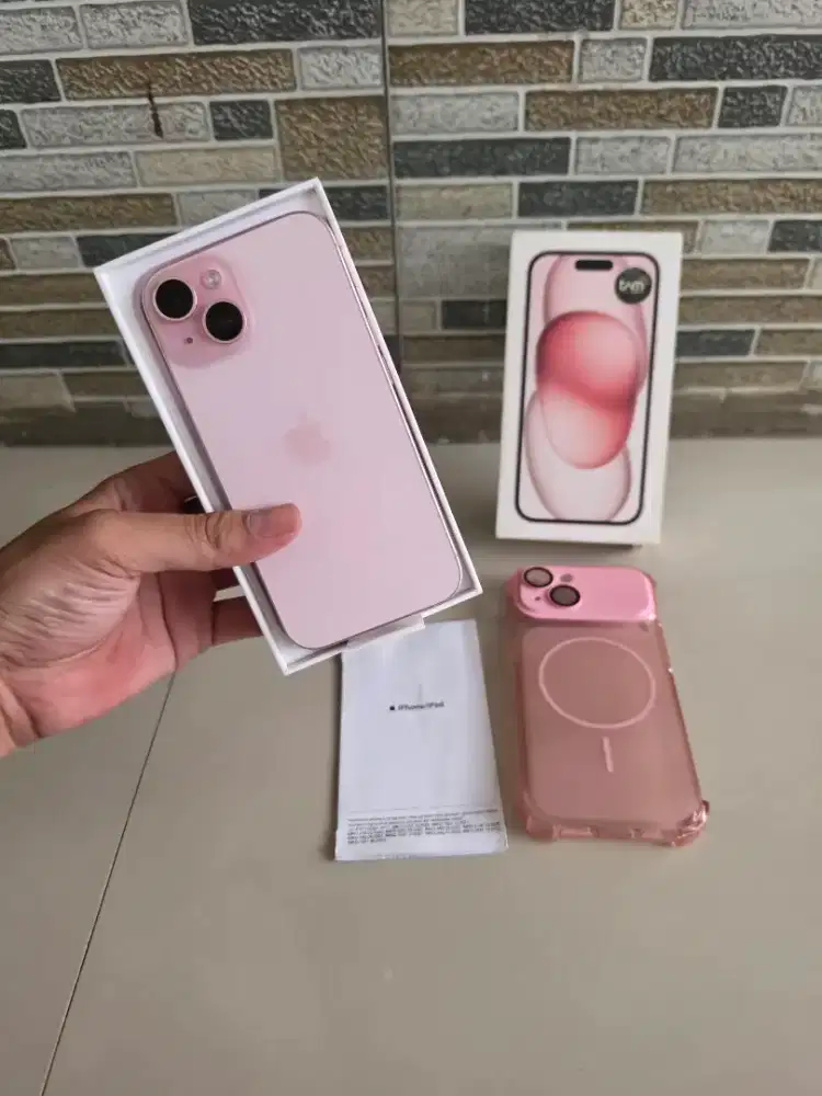 Iphone 15 256gb Ibox Pink fullset ori