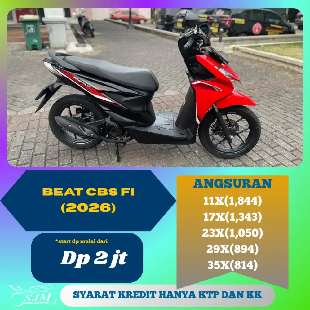 HONDA BEAT CBS FI 2026 PAJAK PANJANG
