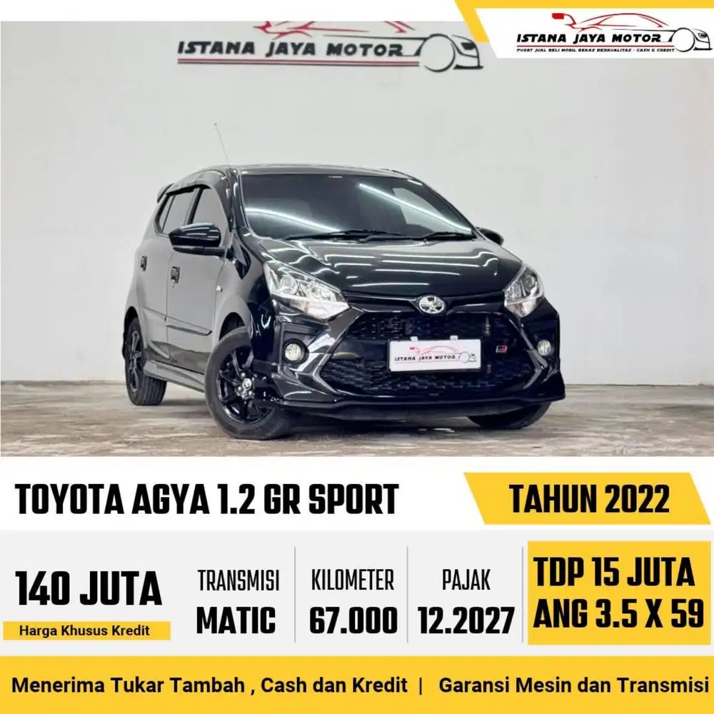 Toyota Agya GR Sport AT th 2022 #istana jaya motor
