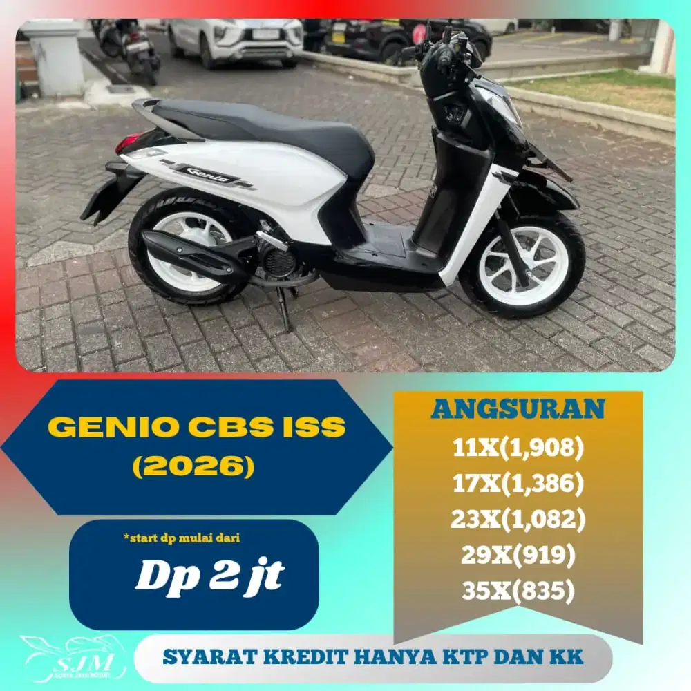 HONDA GENIO CBS ISS 2026 SIAP PAKAI