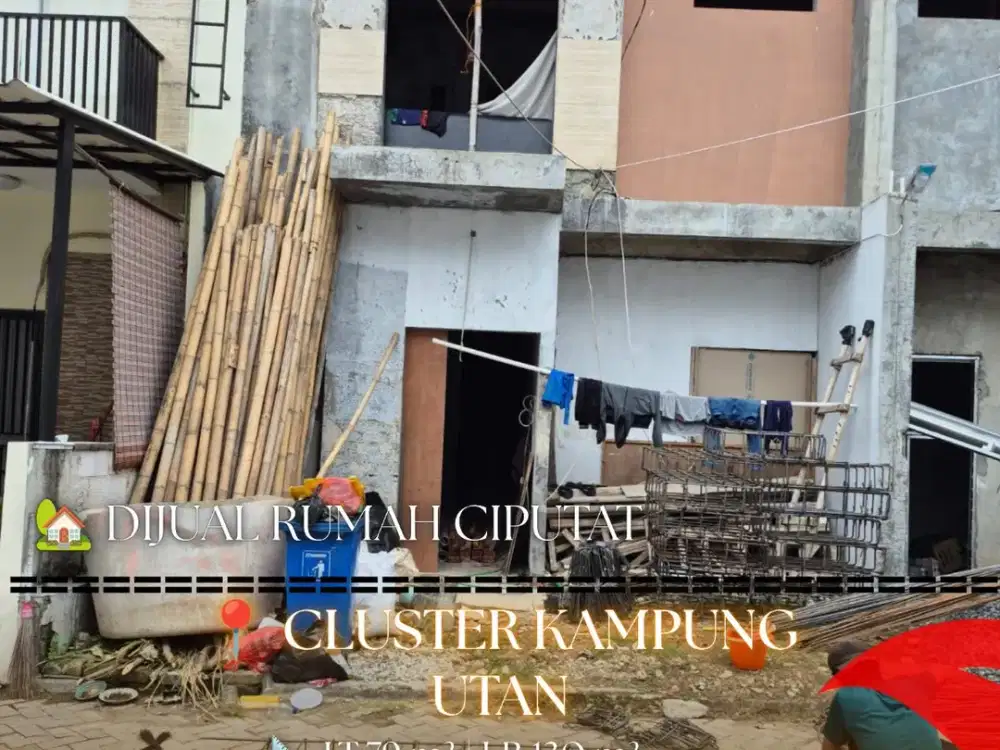 Dijual Rumah 2 Lantai di Cluster Kampung Utan, Ciputat, Tangerang Selatan