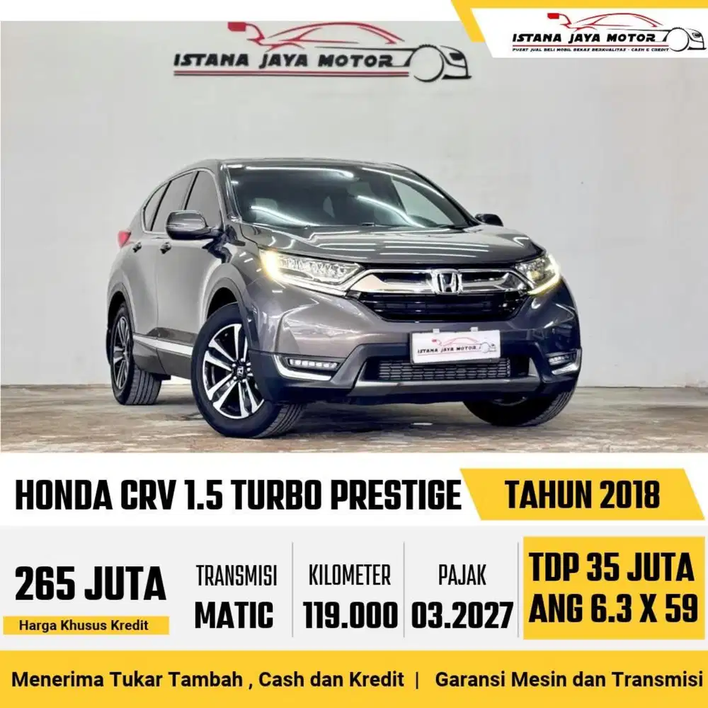 Honda CRV 1.5 Turbo Prestige AT th 2019 #istana jaya motor