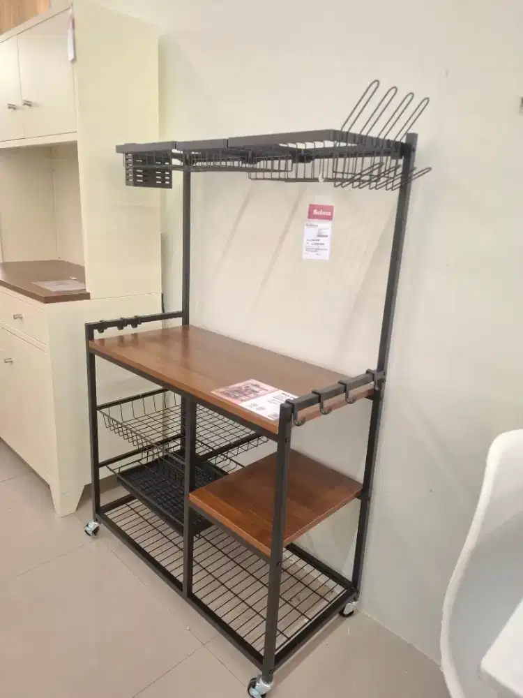 TROLI RAK DAPUR BESI 1JT AN BISA CICIL 0%