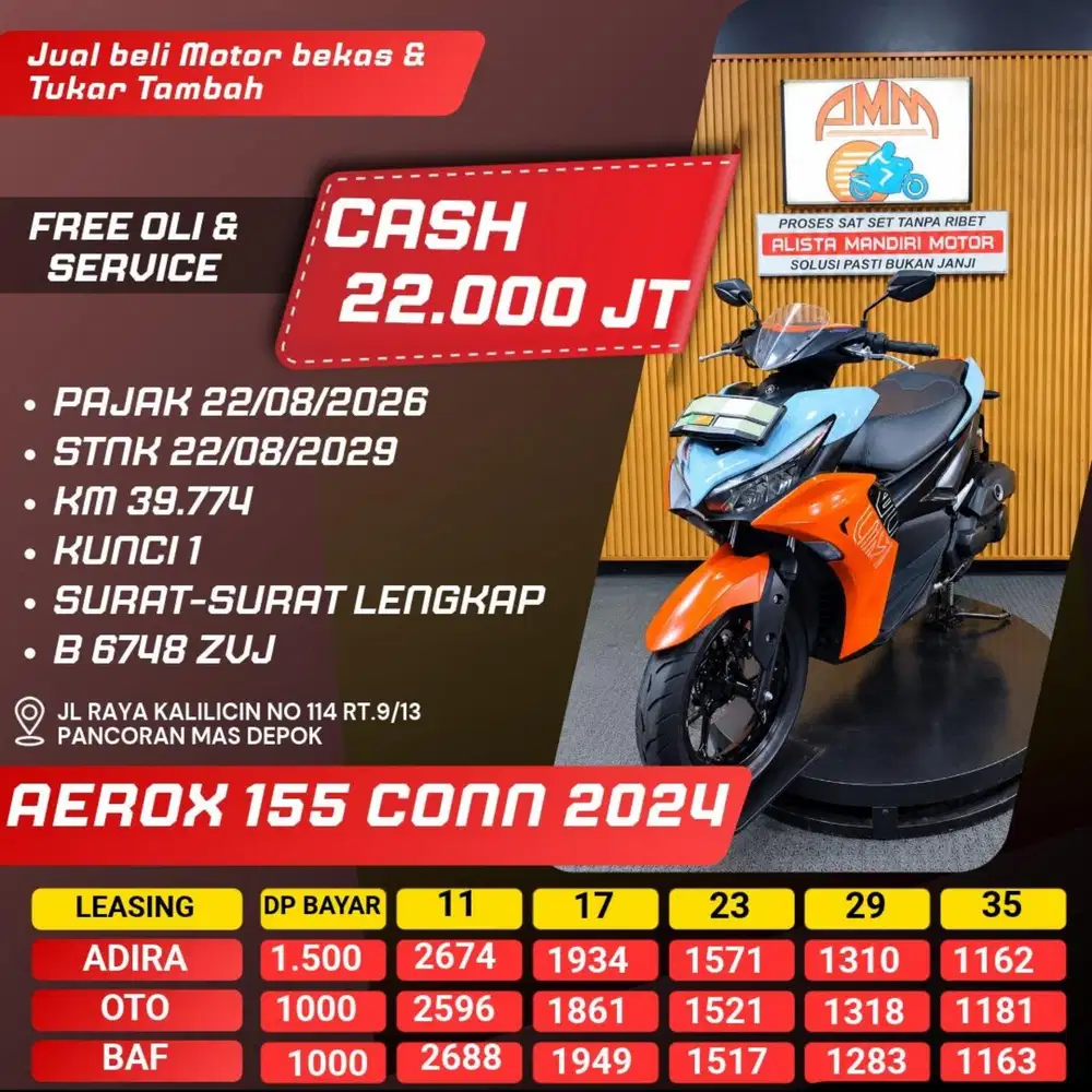 AEROX 155 CONN 2024 CASH / KREDIT ALISTA