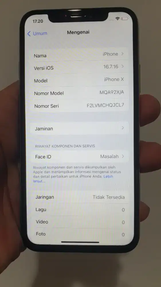 Iphone x 256 second