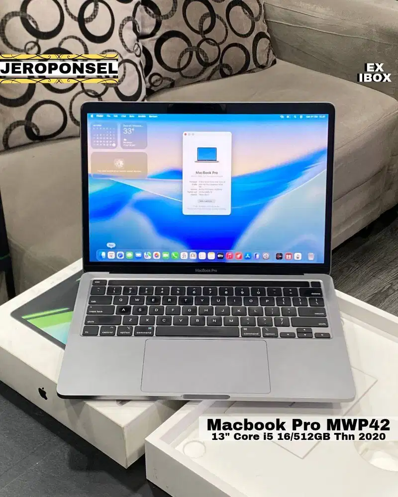 MACBOOK PRO 2020 i5 16/512GB SPACE EX IBOX GRAY ORIGINAL GARANSI