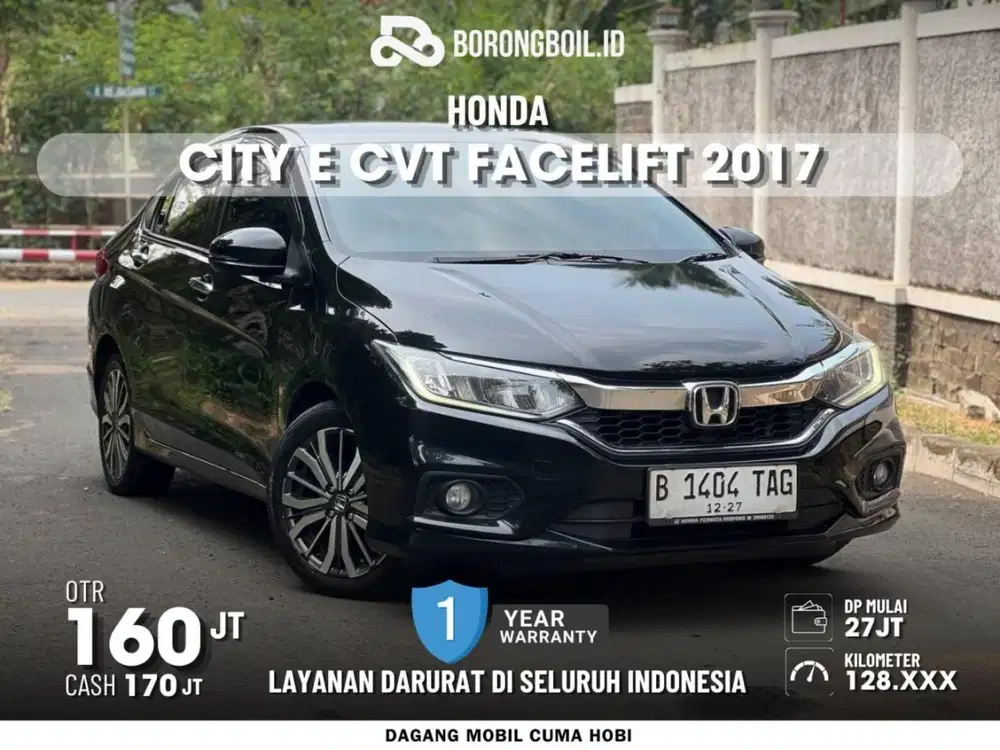 TERMURAH | HONDA CITY E CVT 2017 HITAM FACELIFT