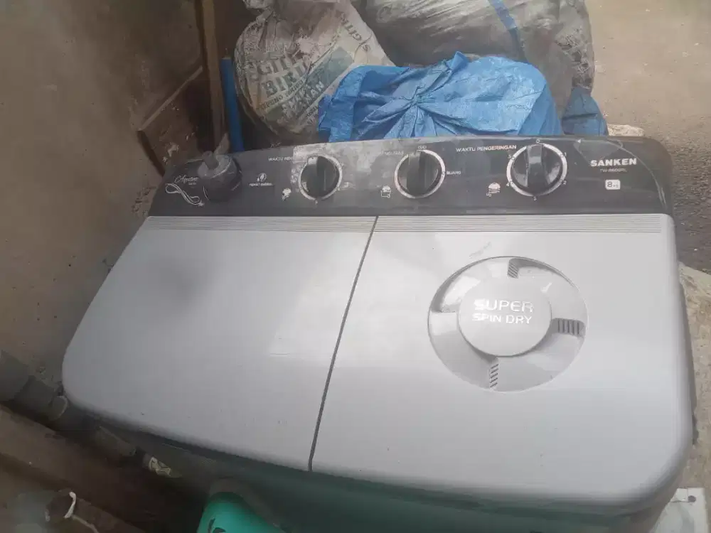 Mesin cuci 2 tabung Sanken nornal