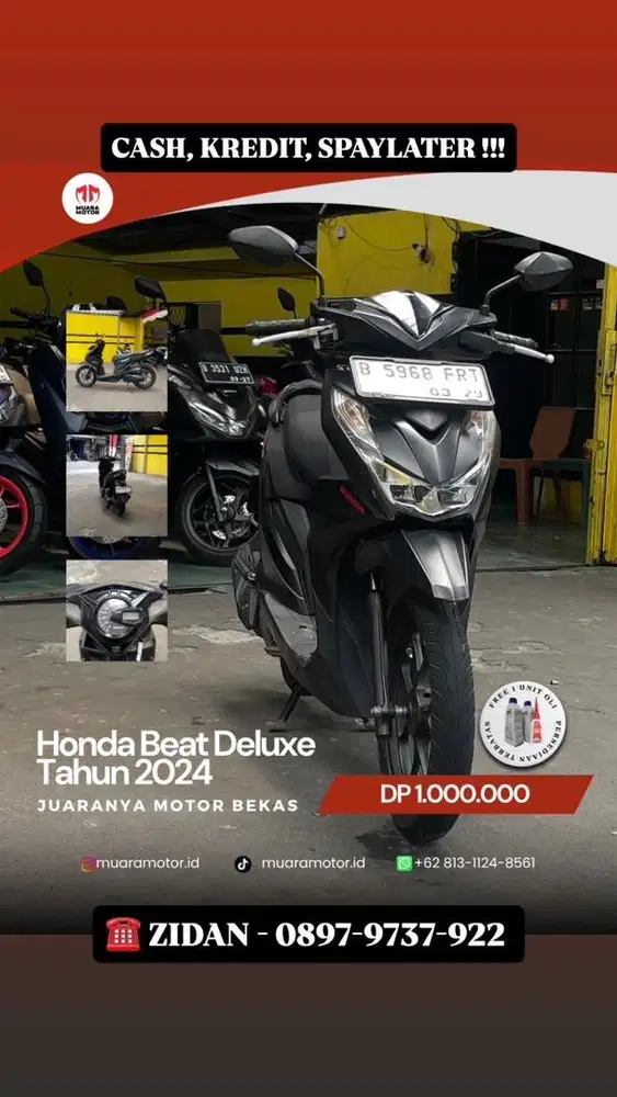 HONDA BEAT DELUXE 2024 SIAP PAKAI !!!