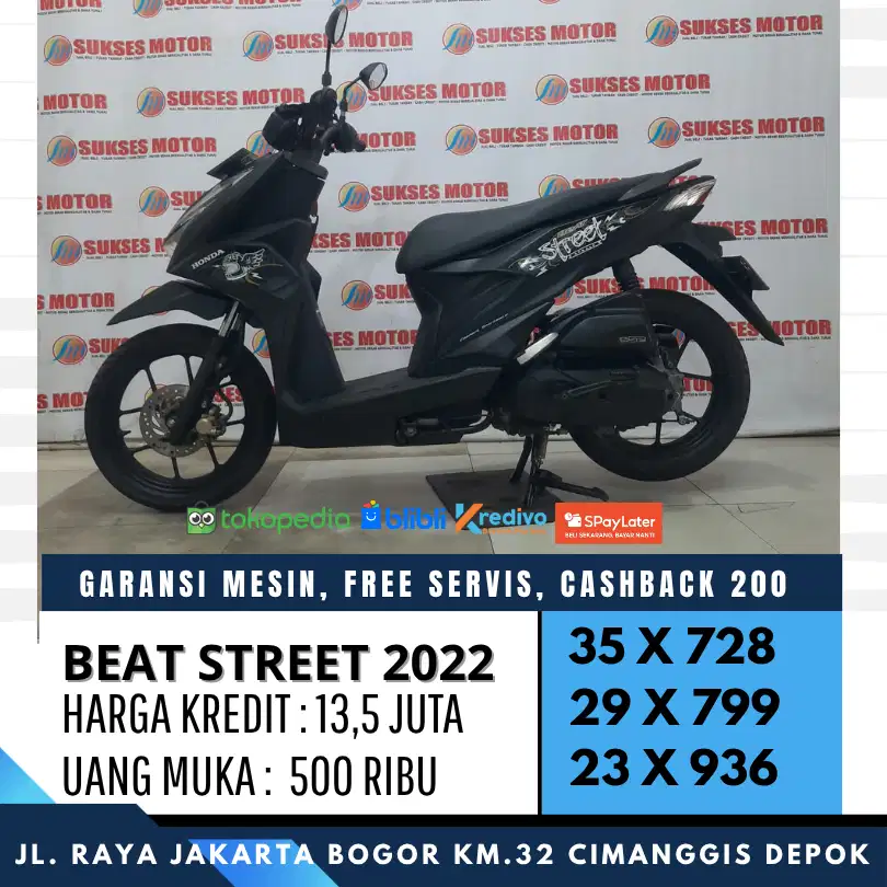 DP 500 BEAT STREET ESP 2022 CASH KREDIT UNIT MULUS BERGARANSI