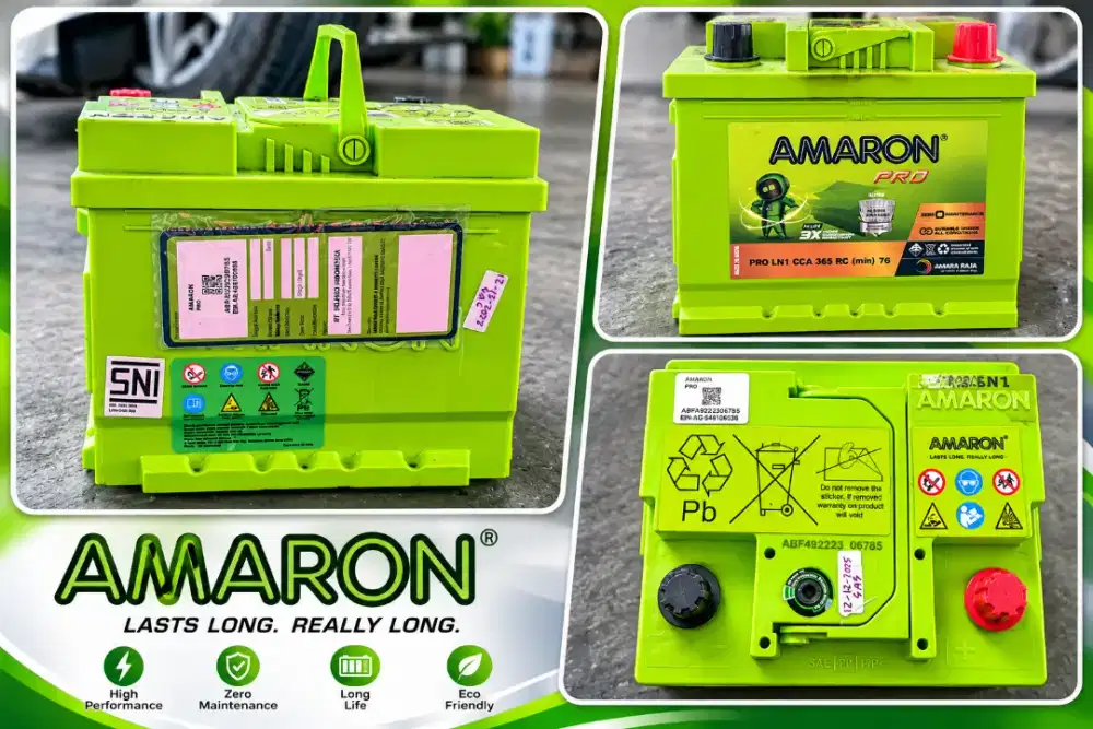 Jual Aki Bekas 
Merk: AMARON (Seri: AMARON PRO/Hi-Life Pro) 2025