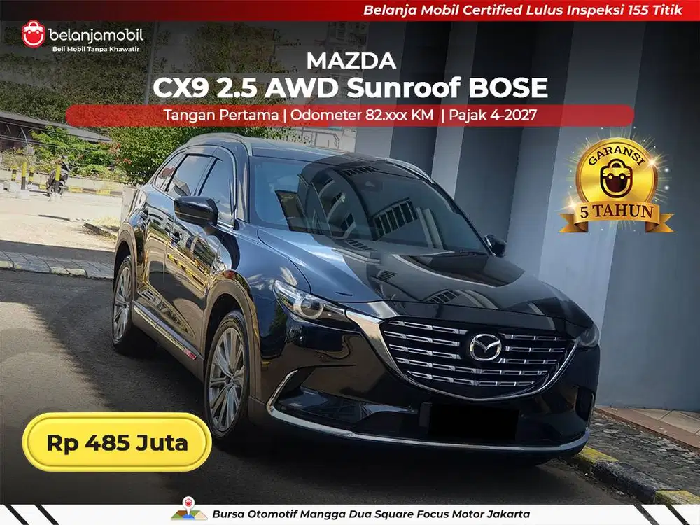 [GARANSI 5THN AWD] Mazda CX9 CX-9 CX 9 2.5 Sunroof BOSE 2022/2023/2024