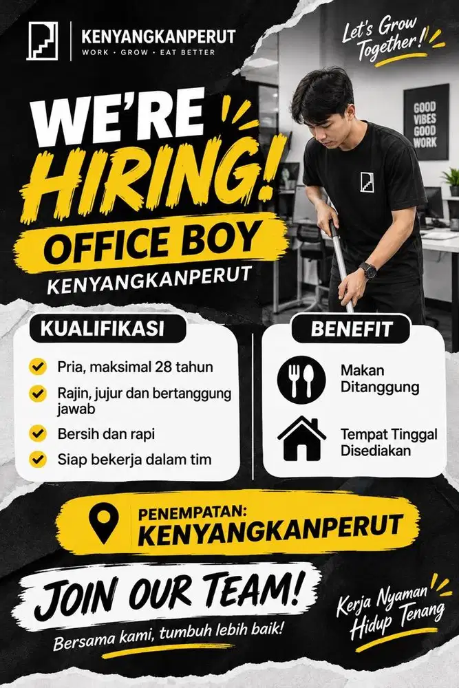 Loker cleaning service office boy