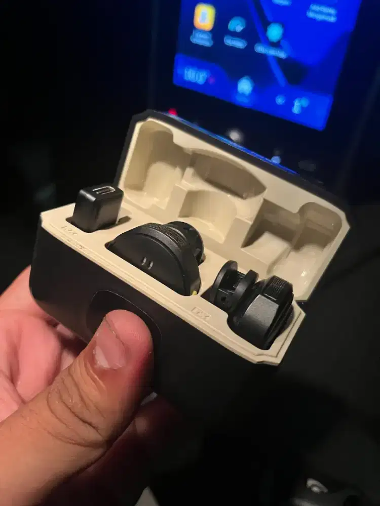 Mic wireless tnw lengkap type C dual chanel
