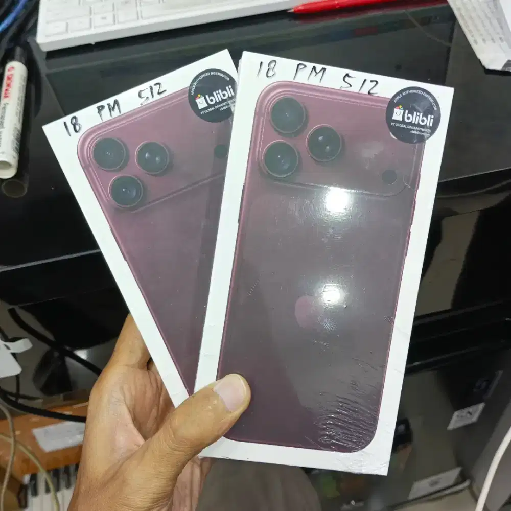 New iPhone 18 pro max 512 burgundy resmi