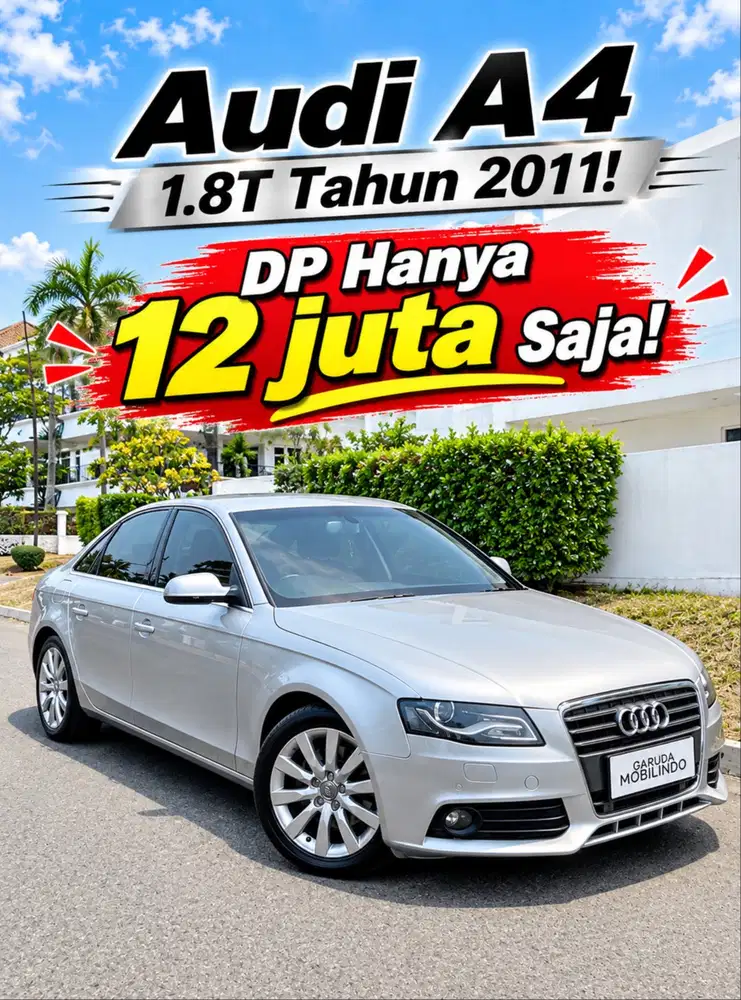 Audi A4 1.8T tahun 2012 good condition. Tdp 12jt saja!