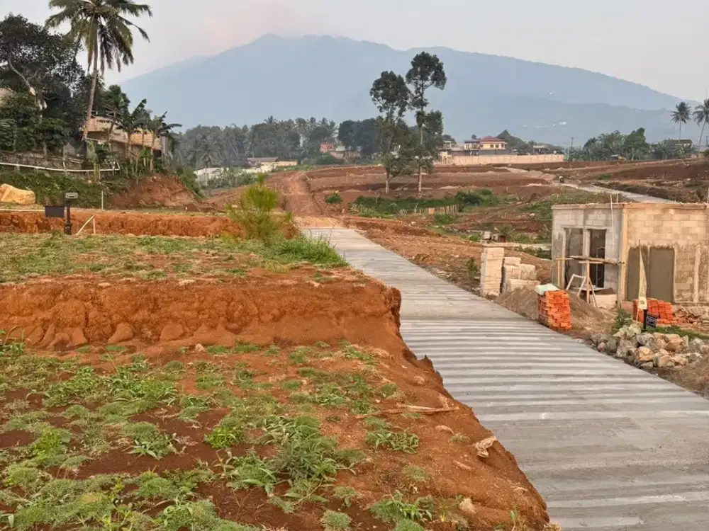 Tanah Kavling Nuansa Eropa Ada resto Red Barn nempel jalan kabupaten di cigombong bogor dekat Ciawi, Depok, Bekasi, jakarta, Tangerang Selatan