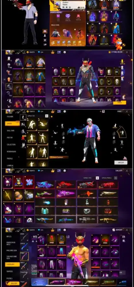 Akun free fire sultan