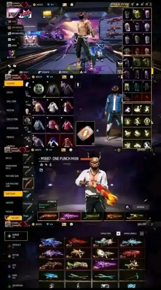 Akun free fire sultan