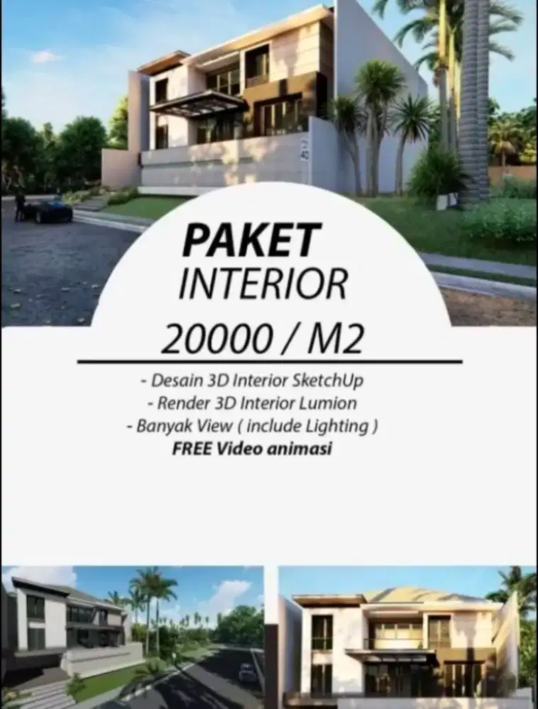 JASA GAMBAR DESAIN INTERIOR RUMAH, TEMPAT USAHA, DLL
