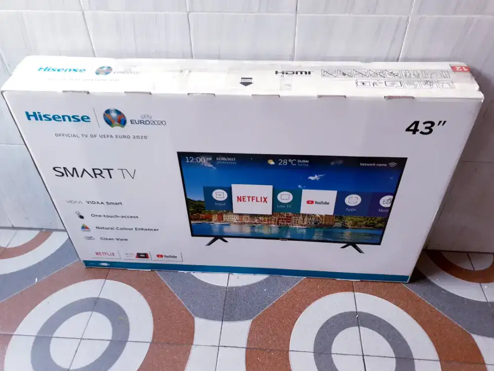 TV LED SMART HISENSE 43IN FHD DIGITAL NETFLIK YOUTUBE [S8]
