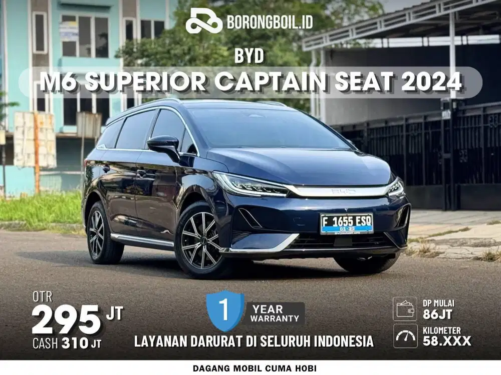 MOBIL LISTRIK MURAH!!BYD M6 SUPERIOR CAPTEN SEAT 2024