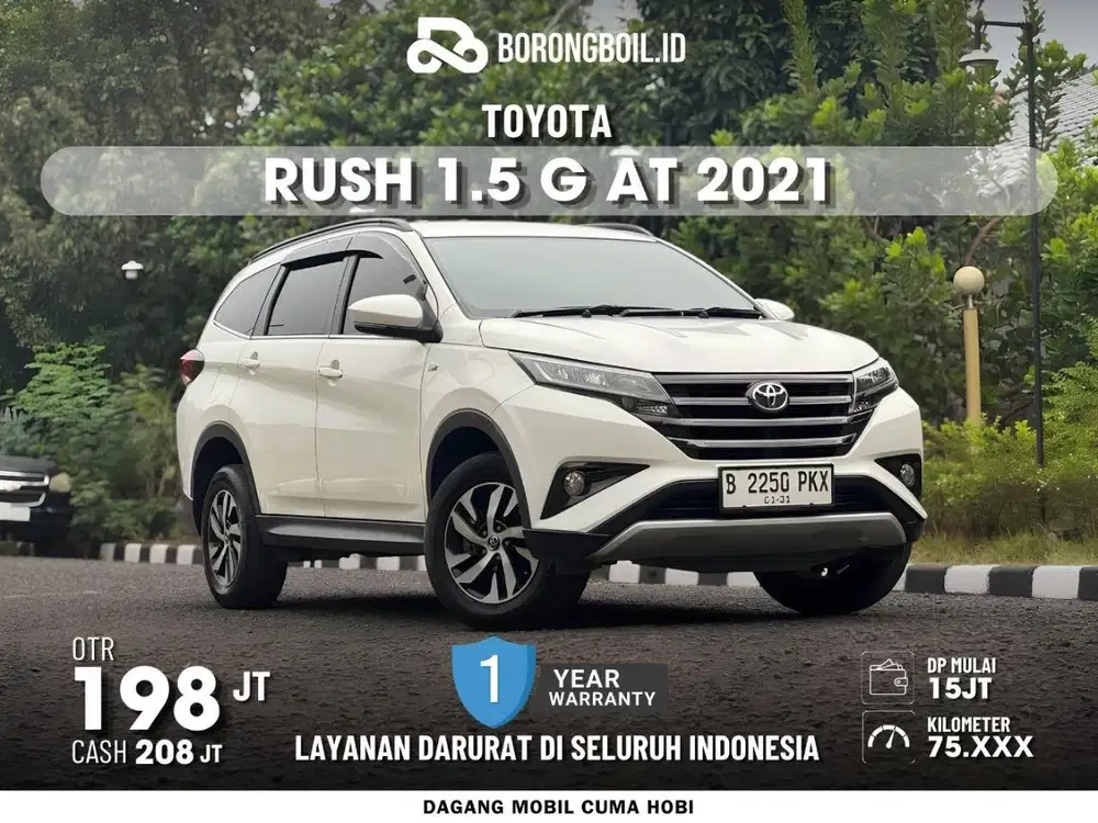 PAJAK PANJANG!! TOYOTA RUSH G MATIC 2021 PUTIH ISTIMEWA SIAP PAKAI
